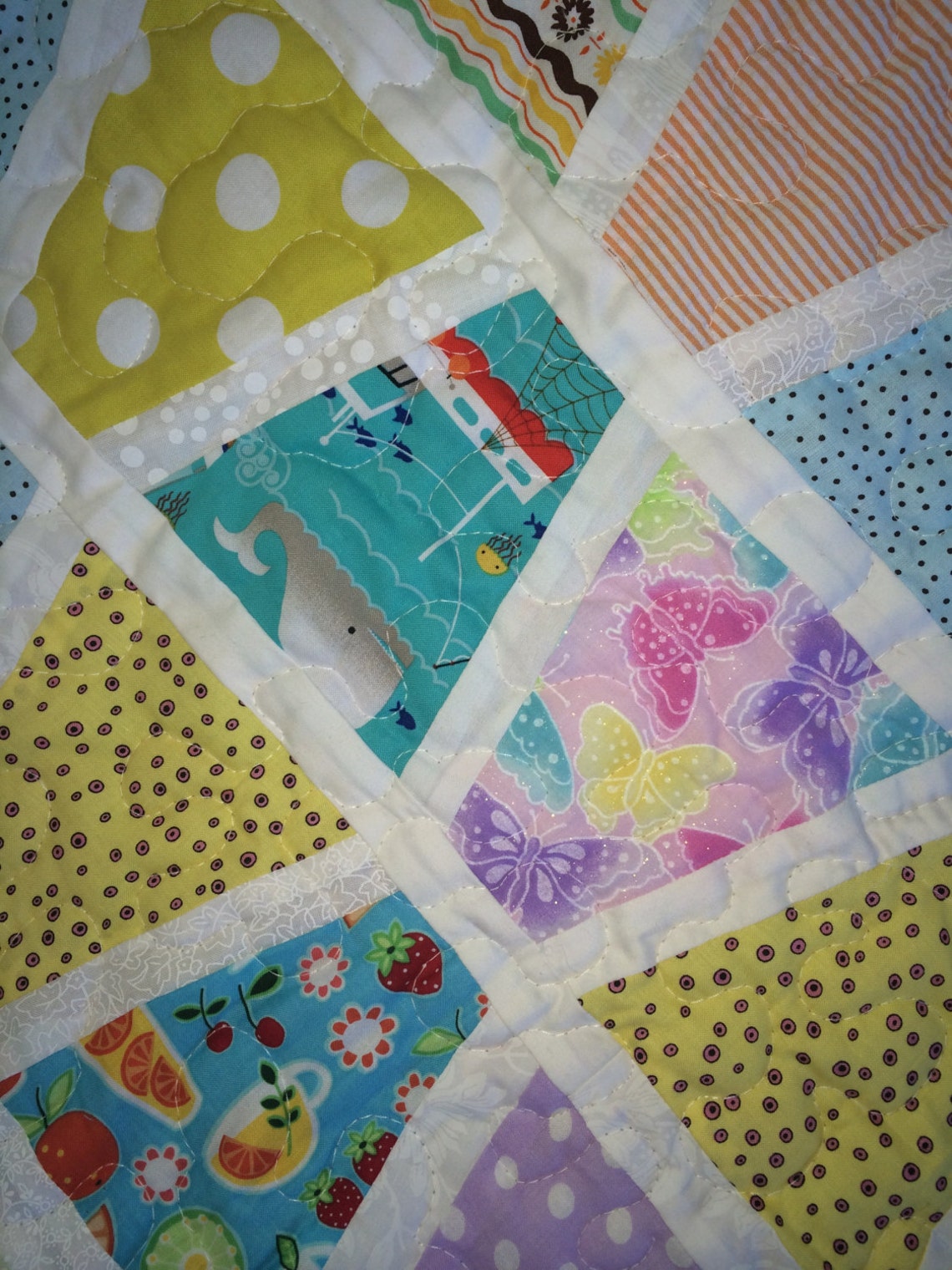 Baby Quilt Boy Girl Cotton Quilt Crib Bedding Girl Toddler Etsy