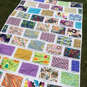 READY TO SHIP Patchwork quilt, hand made, Classic quilt , twin size ,cotton blanket ,53 x 77 inch image 4