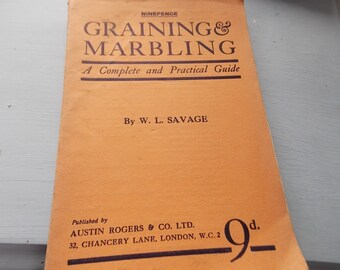Vintage Graining And Marbling Guide Book COLLECTIBLE