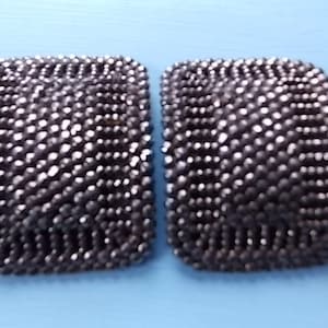 Georgian Paris France Pair Cut Steel Shoe  Buckles Signed WONDERFUL