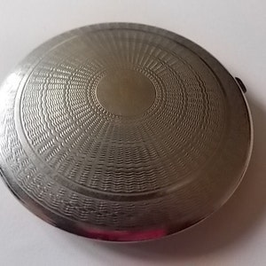 Vintage Silver Compact Spring Jack Pop Up  UNUSUAL