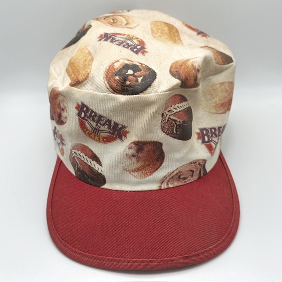Vintage Bakery Hat, Canvas Break Cake Cap, Crowd … - image 2