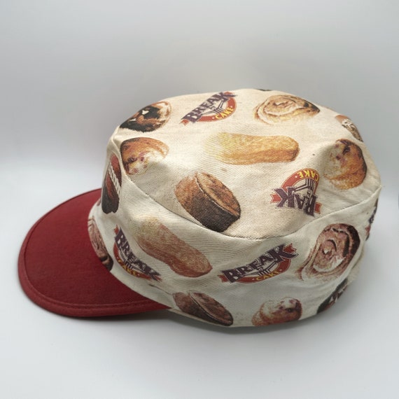 Vintage Bakery Hat, Canvas Break Cake Cap, Crowd … - image 3