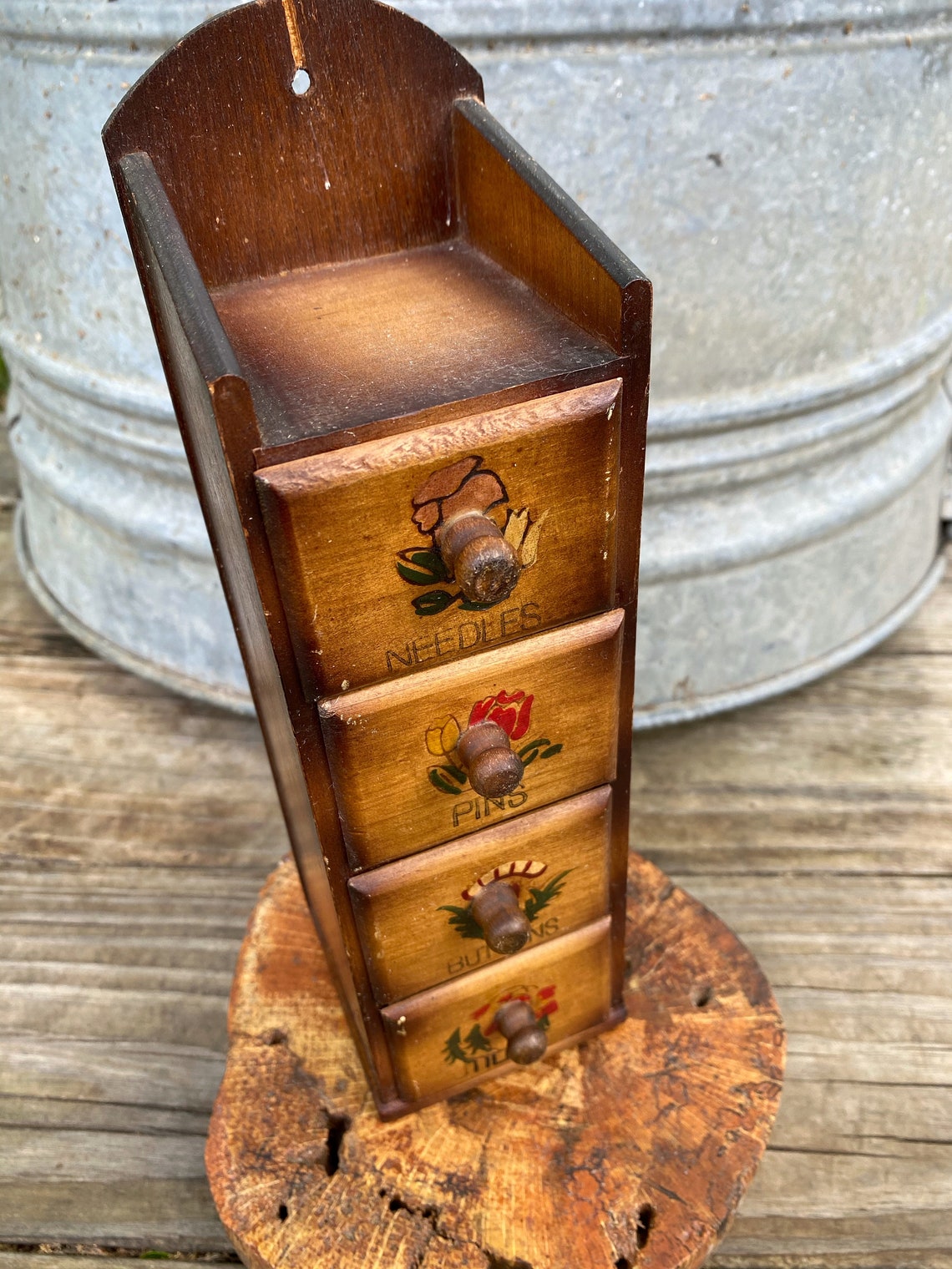 Vintage Sewing Storage of Drawers Etsy