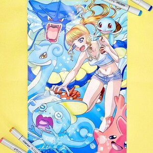 ギャラドス　ポスター ギャラドス 1 ポスター (A3) - リアルなポケモンアートプリント