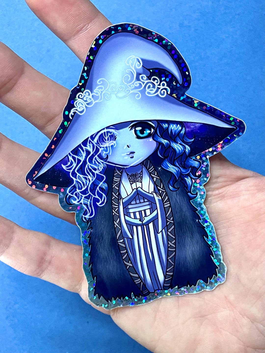 Ranni Window Sticker Elden Chibi - Ranni the Witch 4” Glitter Vinyl Sticker - Etsy