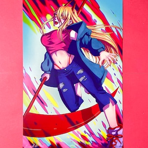 Blood Devil Power 11x17” satin/holographic art print