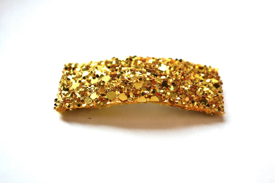 Gold Glitter SNAP Clip Bow for Baby Child Adult Valentines Day Holiday