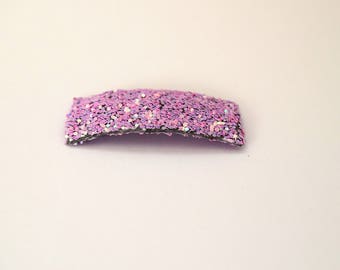 Lilac DUST Glitter SNAP Clip Bow for Baby Child Adult Easter Spring Summer Adorable Photo Prop Darling Sparkly Lavender Purple Pastel Clip