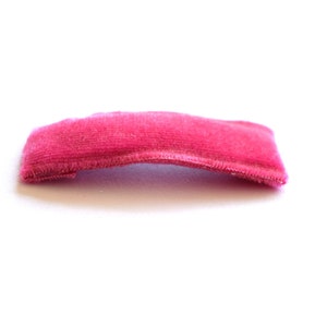 Bright Pink Velvet SNAP Clip Bow for Baby Child Adult Holiday Spring Summer Adorable Photo Prop Darling Hot Pink Snap Clip