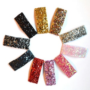 Purple Glitter SNAP Clip Bow for Baby Child Adult Holiday Spring Summer Adorable Photo Prop Darling Sparkly Clip image 4