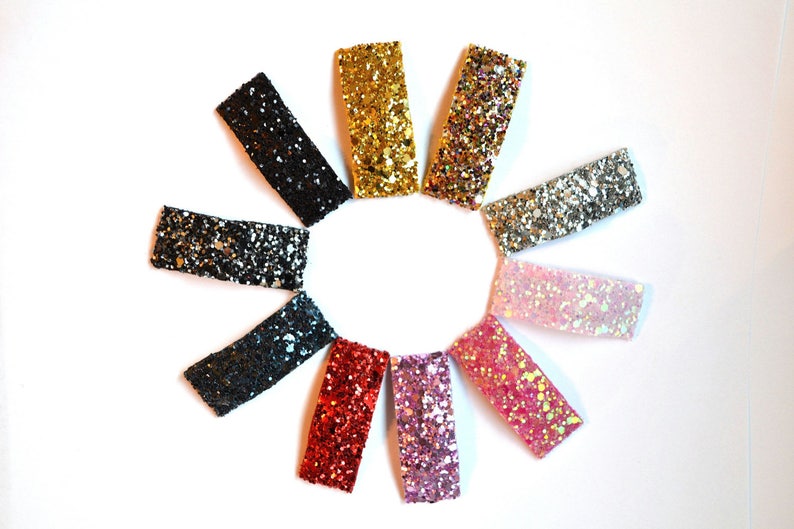 Purple Glitter SNAP Clip Bow for Baby Child Adult Holiday Spring Summer Adorable Photo Prop Darling Sparkly Clip image 4