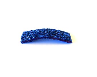 Royal Blue Glitter SNAP Clip Bow for Baby Child Adult Sparkle Blue Navy 4th of July Bow Summer Adorable Photo Prop Darling Sparkly Clip