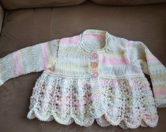 Pastel Baby Sweater Size 6 months
