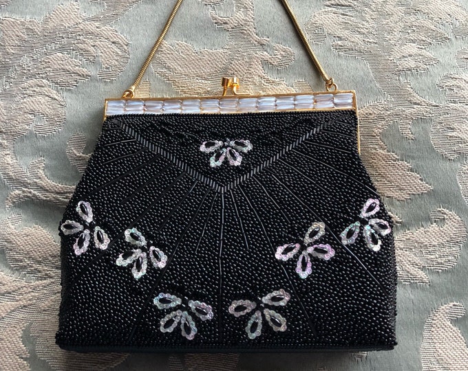 Vintage 90’s butterfly sequin evening purse