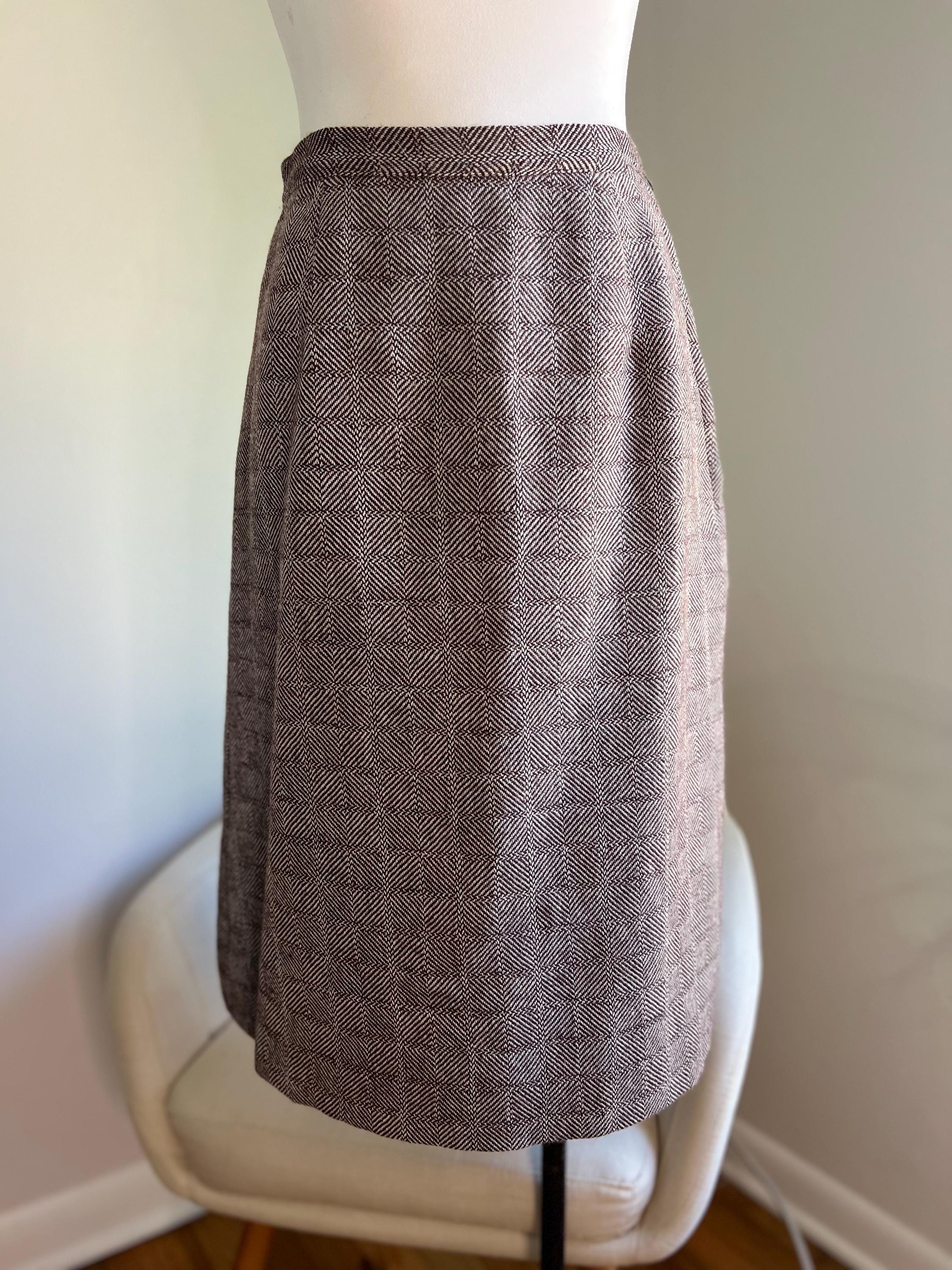 Crocodile Tweed Skirt-Waist 30