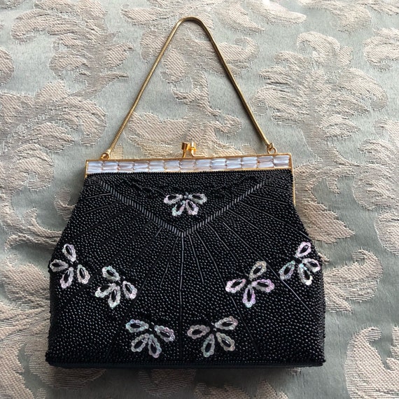 black butterfly purse