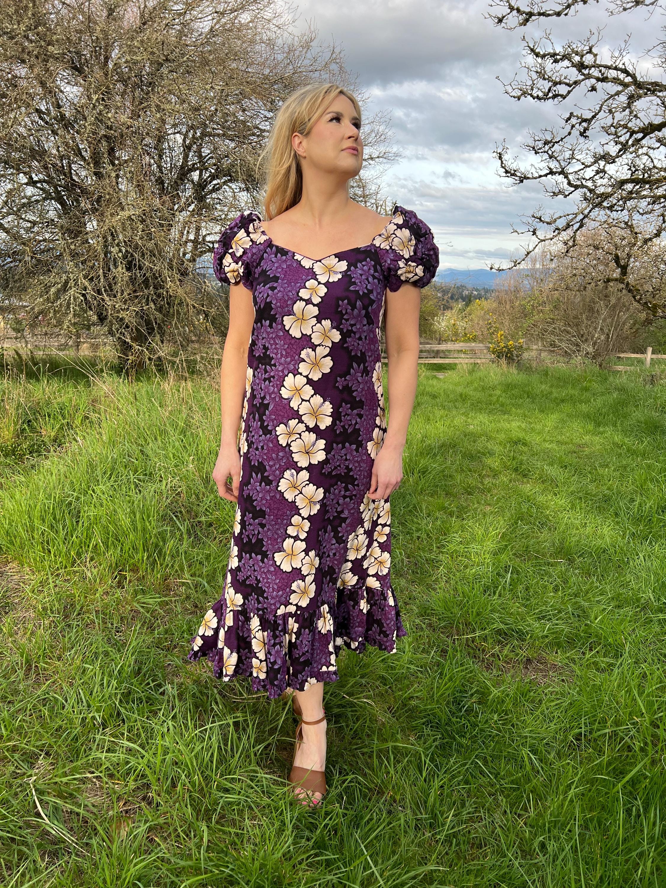 Vintage Barkcloth Maxi Dress - Etsy