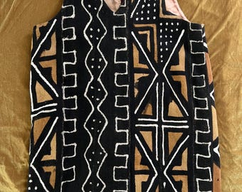 Volup Vintage Tapestry Barkcloth Sleeveless Dress