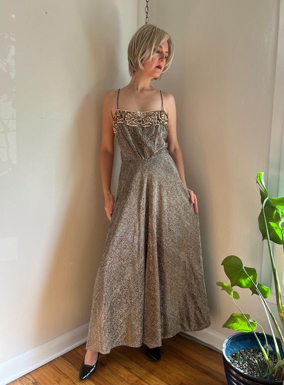 slim fit dress slacks Feeling The Love Black & Gold Diamond Pattern Sequin Fringe Dress main image 0