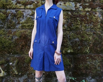 NWT Vintage Romper, 60s Nautical Navy Playsuit