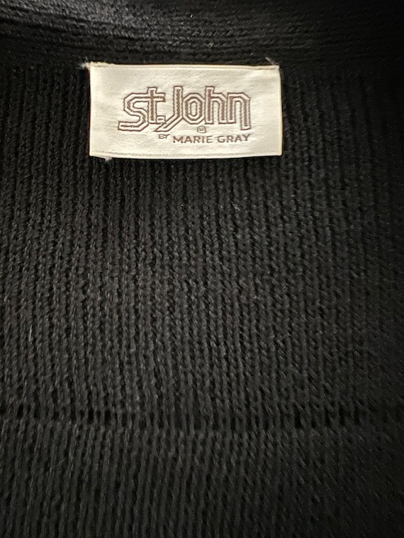 St. John Knit Black Cardigan Sweater - image 10