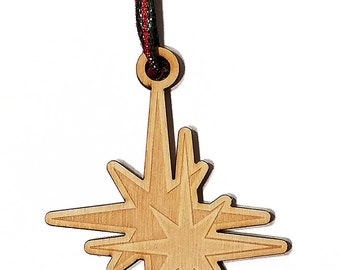 North Star Laser Engraved Wooden Christmas Tree Ornament Gift Seasonal Decoration Ep Ornament North Star North Star Laser Engraved Wooden Christmas Tree Ornament Gift Seasonal Decoration Ep Ornament North Star