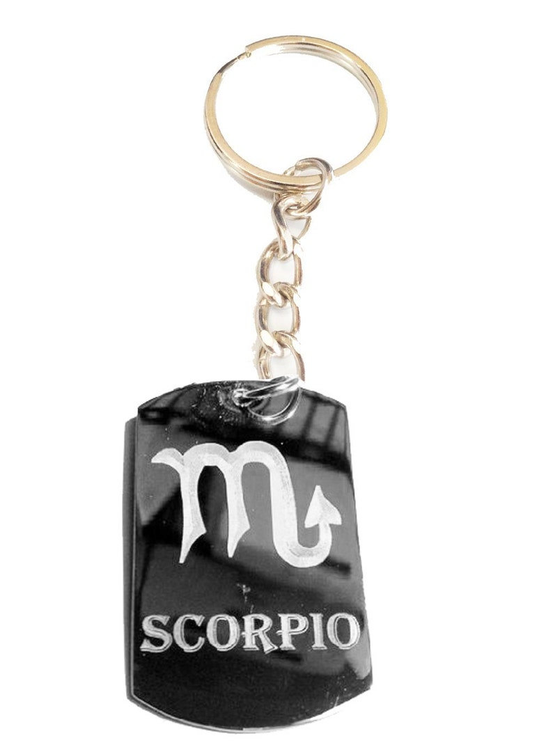 Metal Ring Key Chain Keychain Zodiac Signs Sign LEO Lion Logo