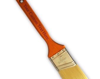 Custom Personalized Laser Engraved All Purpose Polyester Angle Sash Paint Brush