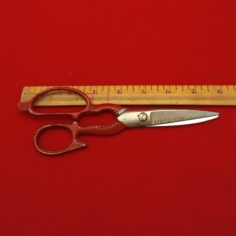 Vintage 8 Metal Scissors with Nutcracker