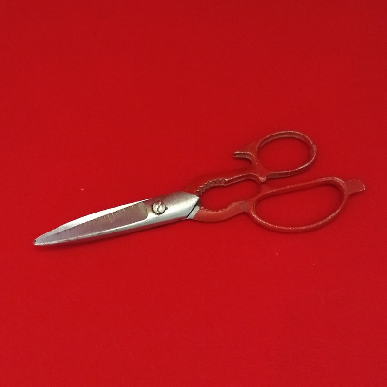 Vintage 8 Metal Scissors with Nutcracker