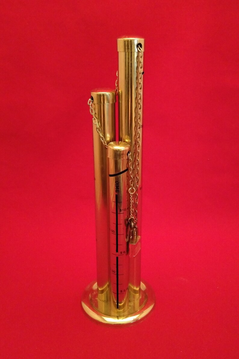 Vintage Solid Brass Bank