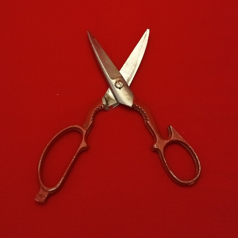 Vintage 8 Metal Scissors with Nutcracker