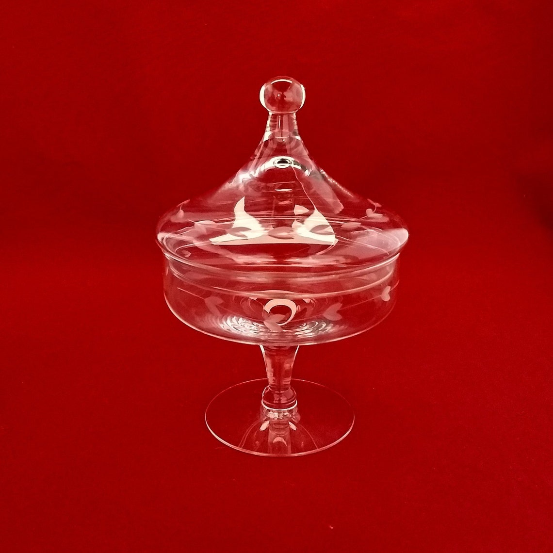 Princess House Heritage Candy Dish With Lid Etsy