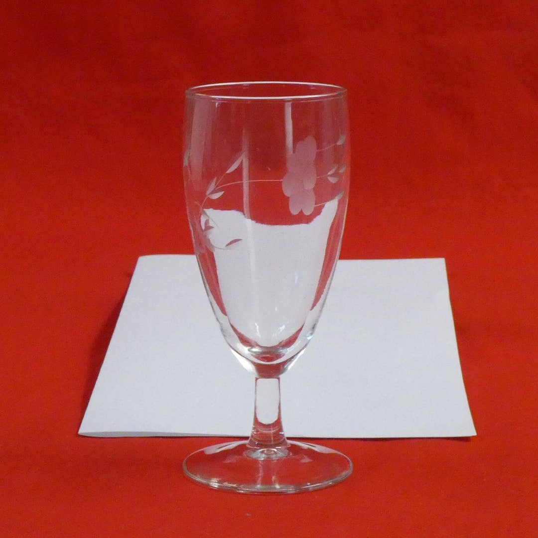 Princess House, Heritage, Stemmed Juice Glasses, Tall Etsy