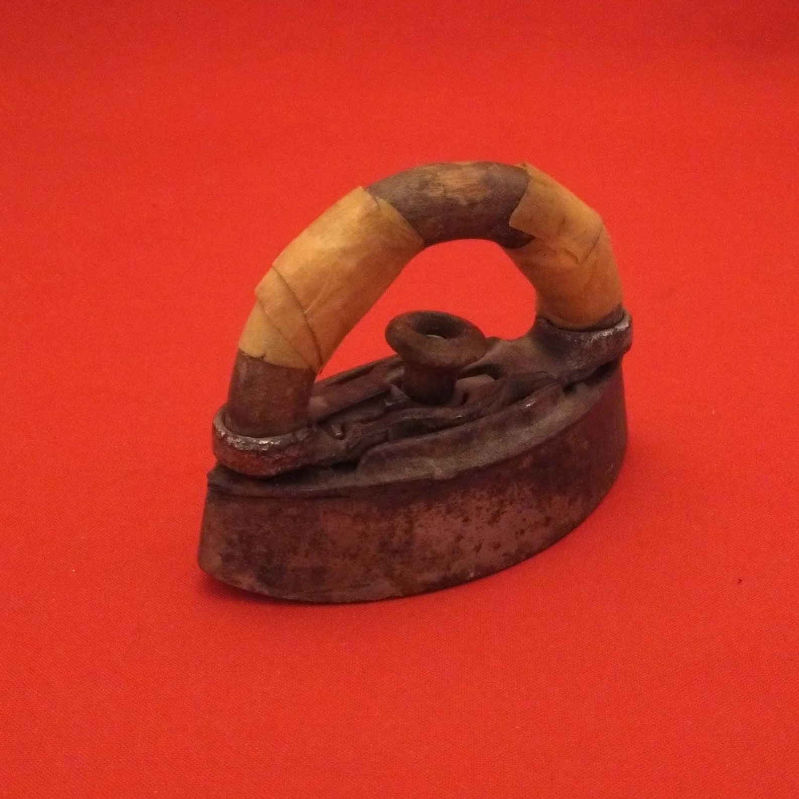 Vintage Cast Iron Toy Iron With Removable Wooden Handle Early - Etsy