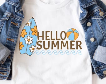 Boys Hello Summer Shirt PNG, Sweet Summertime Shirt PNG, Boys Summer Shirts PNG, Kids Surfer Shirt, Kids Summer Shirt Bundle png