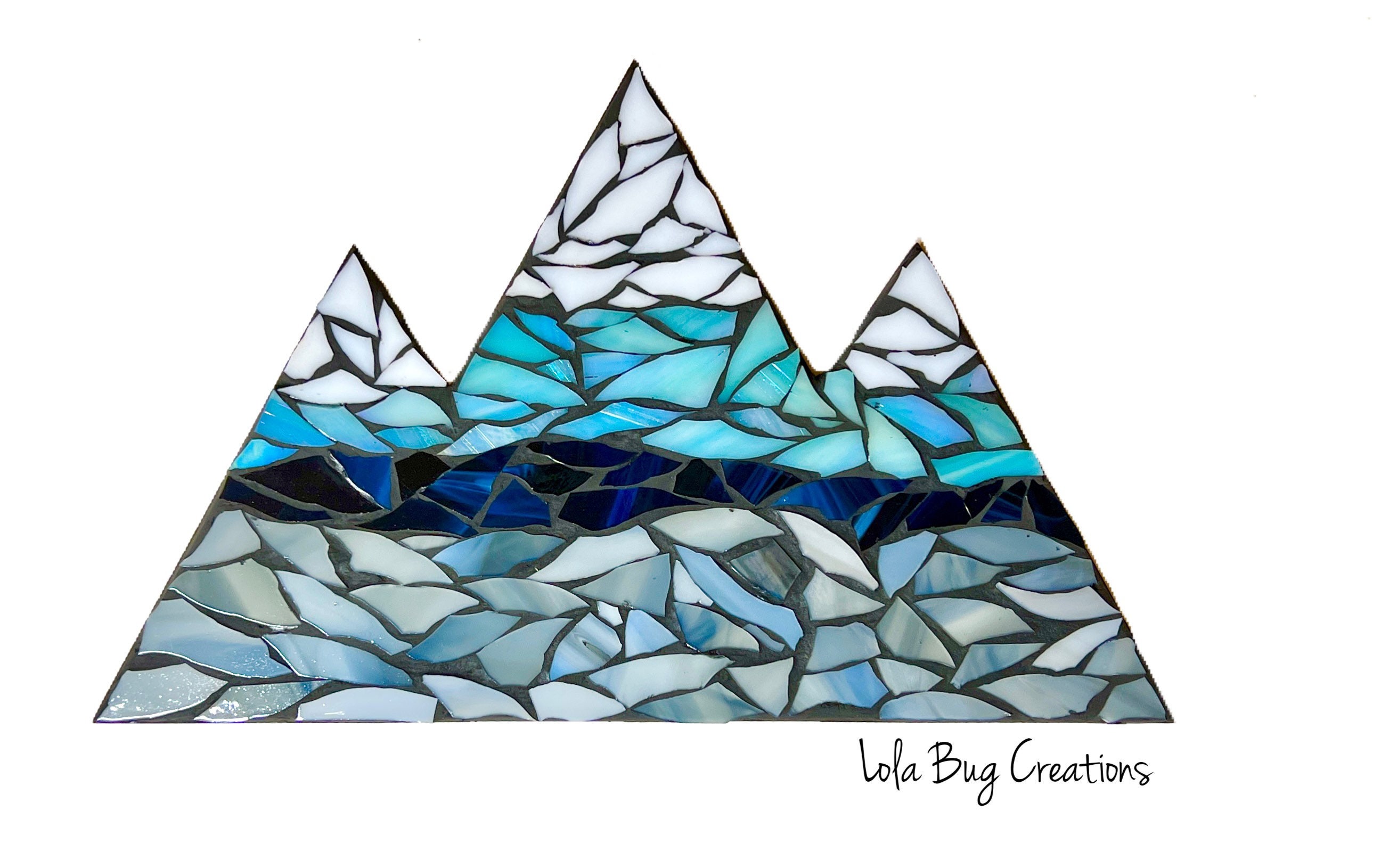 Mountain Range Glass Mosaic Kit, Mosaic Kit Home Decor, Home Decor Glass  Mosaic Kits for Adults, Mosaic Tiles for Crafts Mosaic Puzzles, Stained  Glass