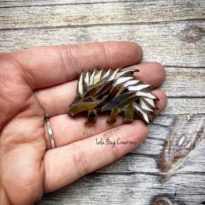 Mini Porcupine -Glass Mosaic Magnet