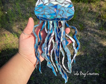 Jellyfish glass Mosaic