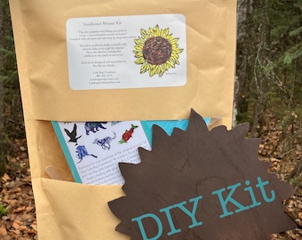 Sunflower Glass Mosaic Kit – DIY Craft Project
