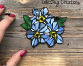 Forget-me-not Glass Mosaic