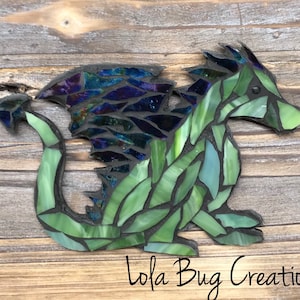 Dragon glass mosaic