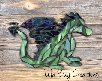 Dragon glass mosaic