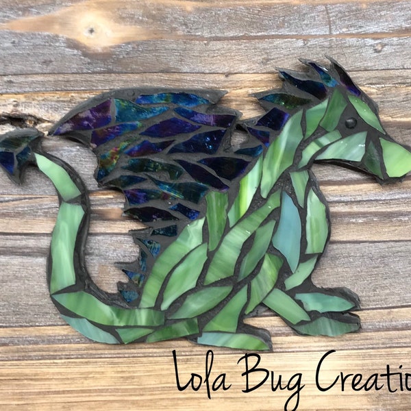 Dragon glass mosaic