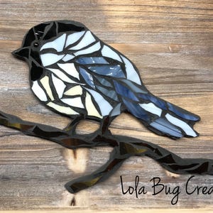 Chickadee glass Mosaic