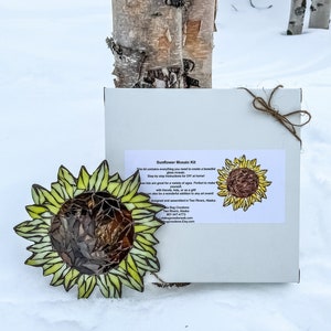 Sunflower Glass Mosaic Kit - DIY