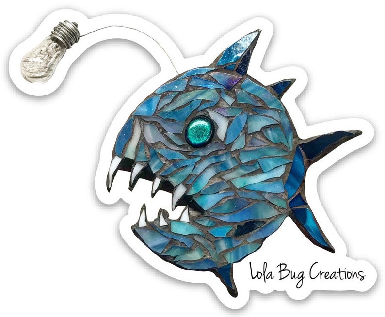 Angler Fish Vinyl Sticker image 1