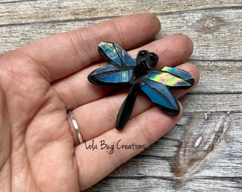 Mini Dragonfly   -Glass Mosaic Magnet