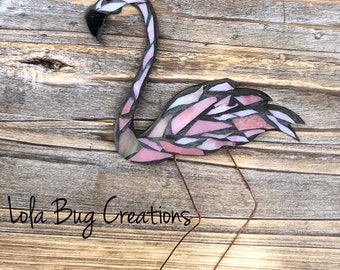 Flamingo glass Mosaic